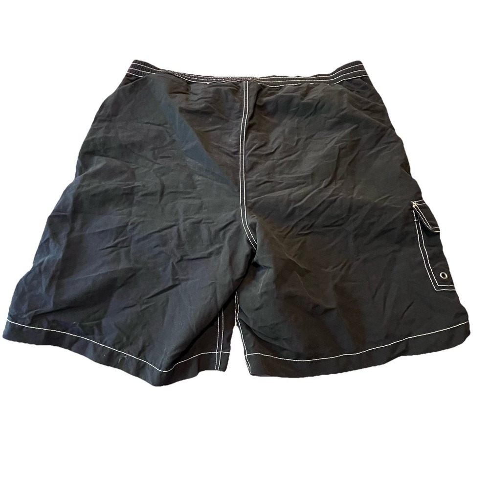 Polo Ralph Lauren Board Shorts Swim Trunks Men's XL Black Lined Pockets Pony - Picture 5 of 6